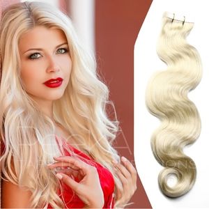 100% REMY TapeIn Hair Extensions 20" -Blonde -Wavy